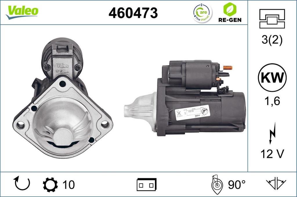 Démarreur VALEO ref. 460473