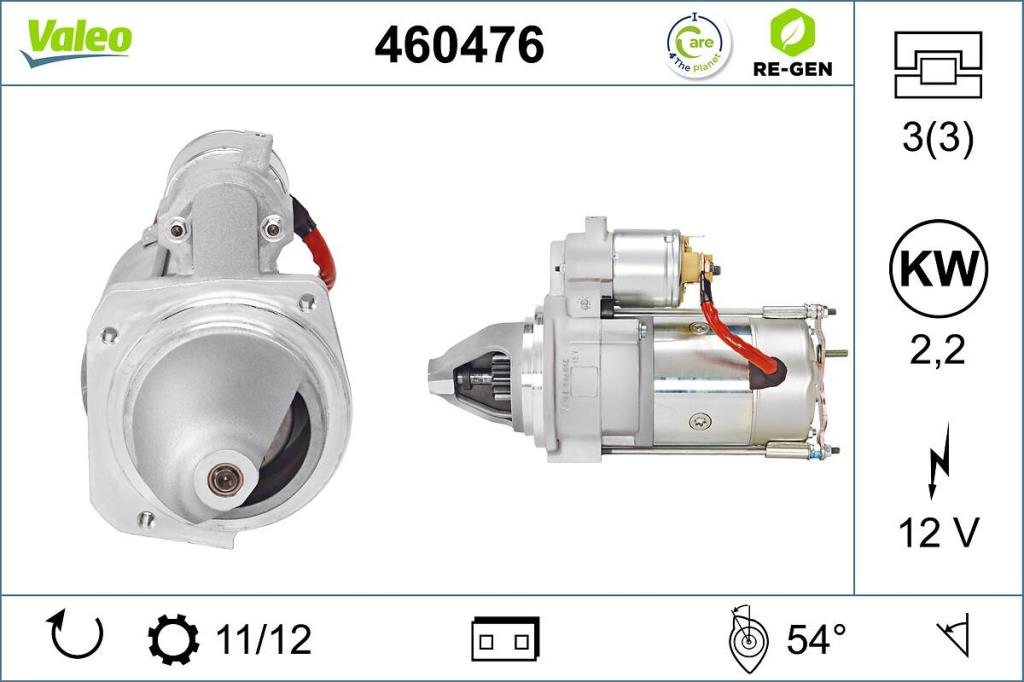 Démarreur VALEO ref. 460476