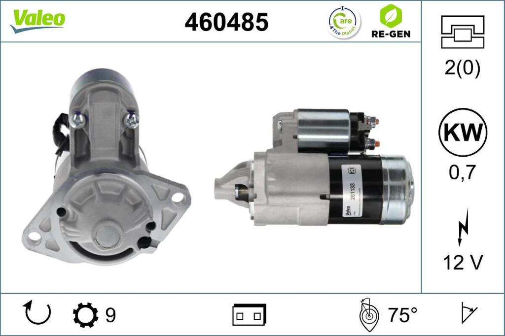 Démarreur VALEO ref. 460485