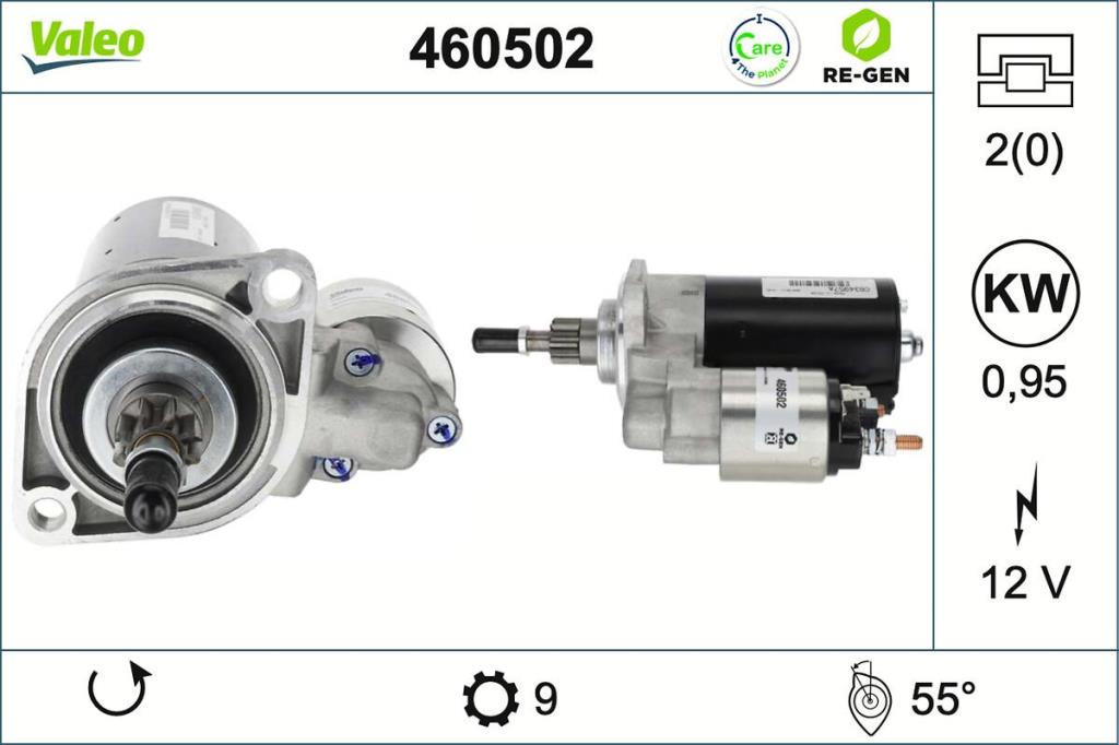 Démarreur VALEO ref. 460502