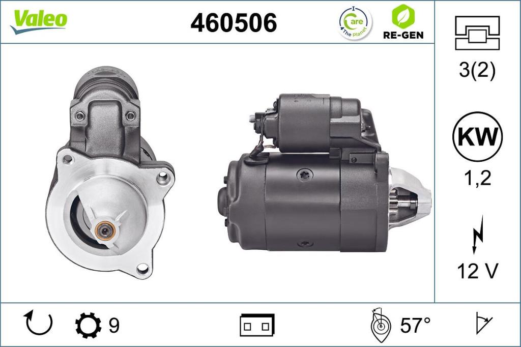 Démarreur VALEO ref. 460506