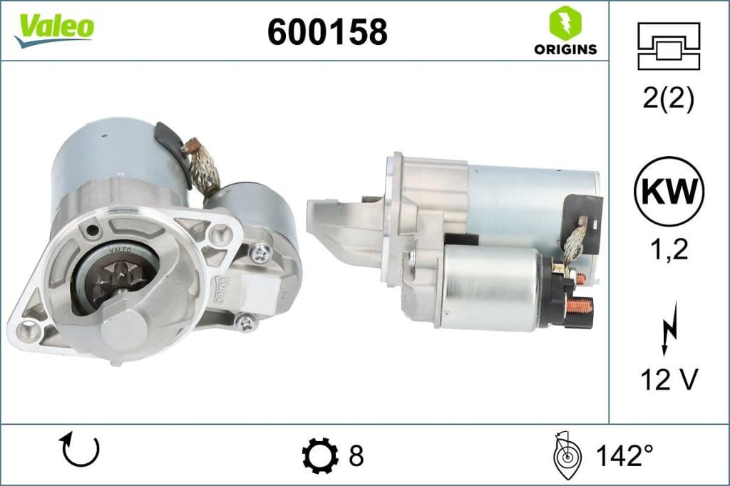 Démarreur VALEO ref. 600158