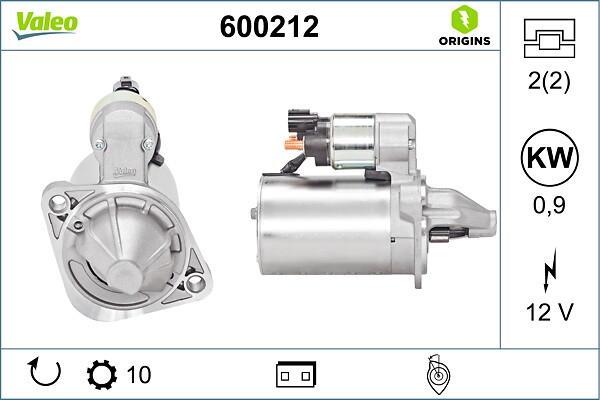 Démarreur VALEO ref. 600212