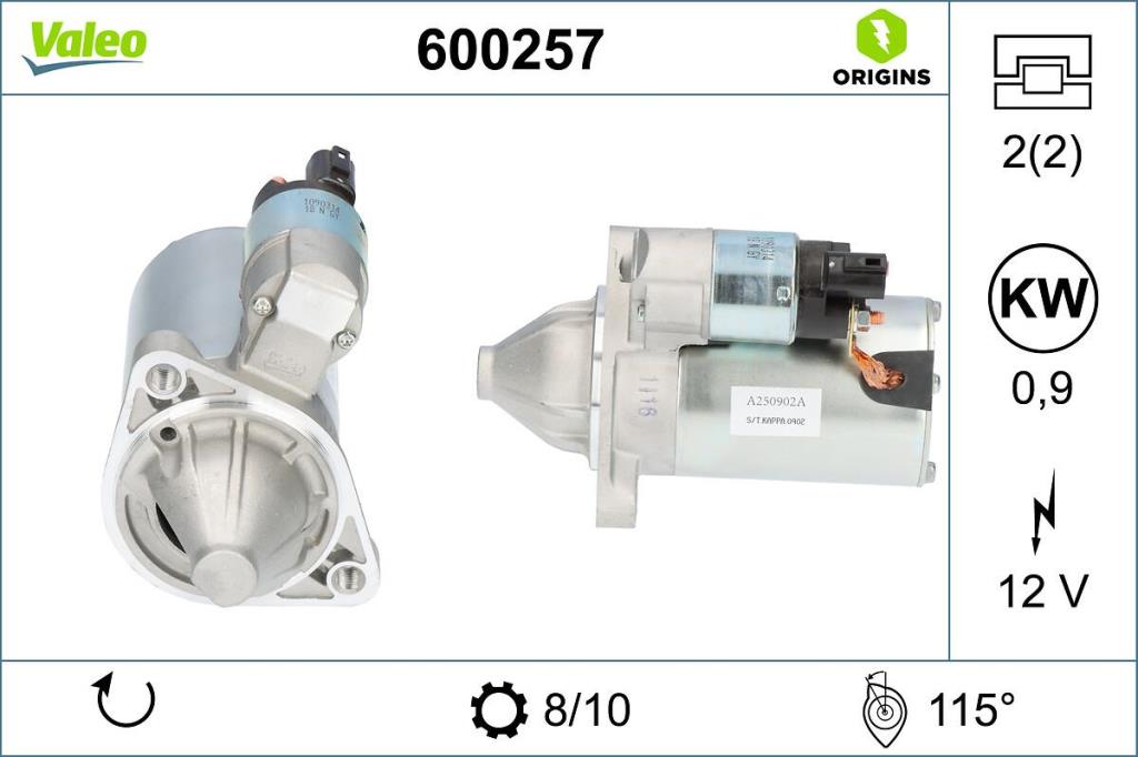 Démarreur VALEO ref. 600257