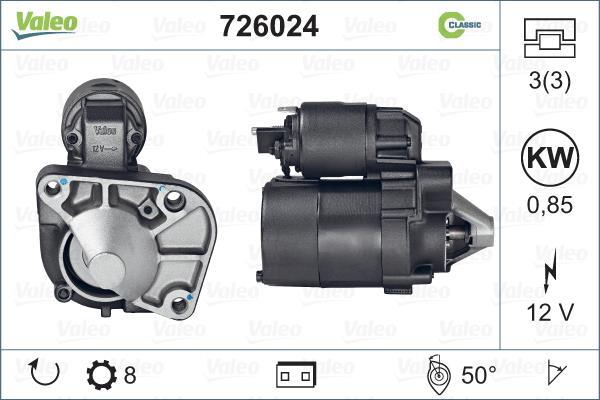 Démarreur VALEO 726024