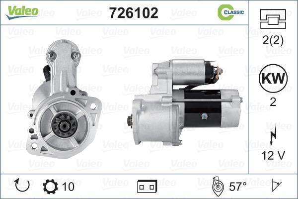 Démarreur VALEO 726102