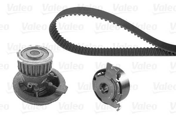 Pompe à eau + kit de courroie de distribution (Kit courroie de distribution) VALEO 614616