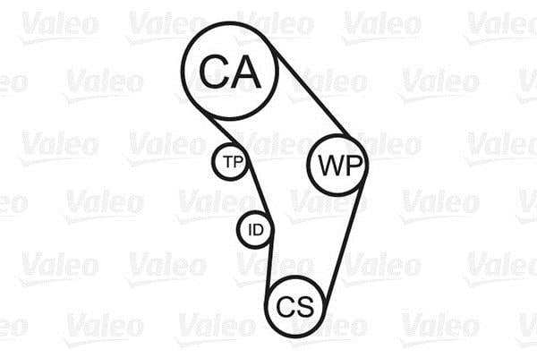 Bomba de agua + kit correa distribución VALEO ref. 614628