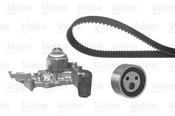 Pompe à eau + kit de courroie de distribution (Kit courroie de distribution) VALEO 614702