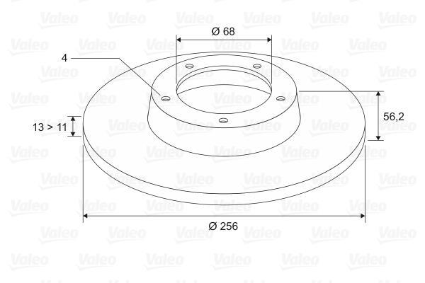 Disques de frein VALEO 186268
