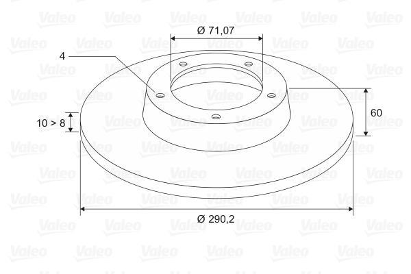 Disques de frein VALEO 186579