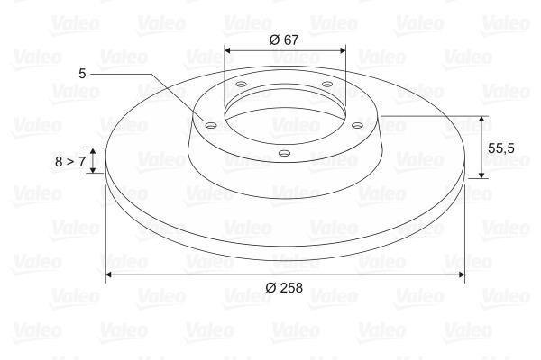Disques de frein VALEO 186760