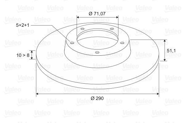 Disques de frein VALEO ref. 186785