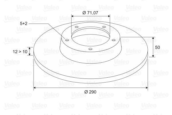 Disques de frein VALEO 197010