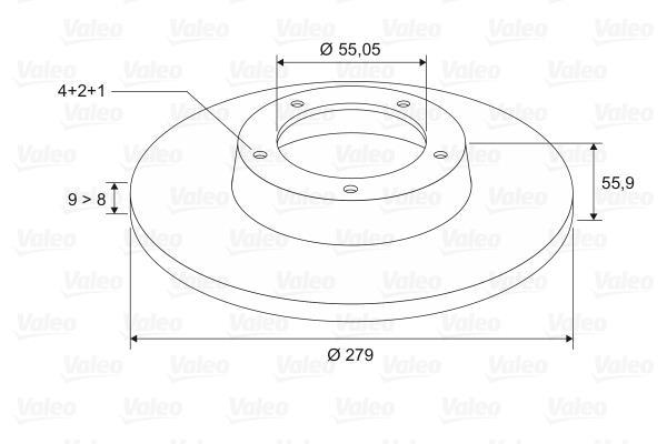 Disques de frein VALEO ref. 197019