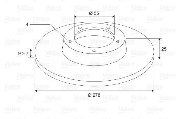 Disques de frein VALEO 197111