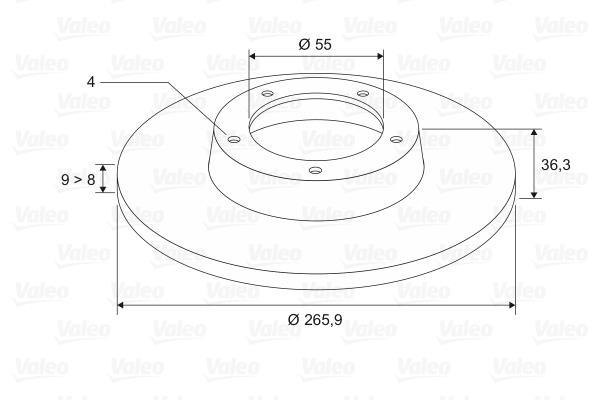 Disques de frein VALEO 197345