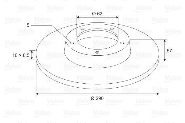 Disques de frein VALEO ref. 197348