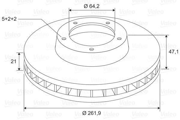 Disques de frein VALEO ref. 197696