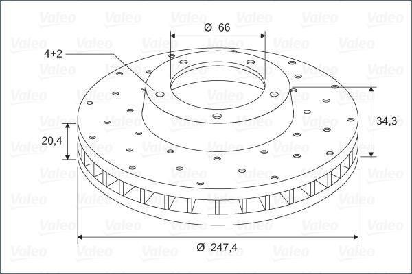 Disques de frein VALEO ref. 886194