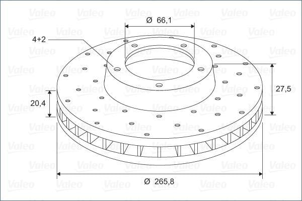 Disques de frein VALEO ref. 886198