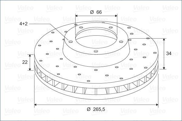 Disques de frein VALEO ref. 886695