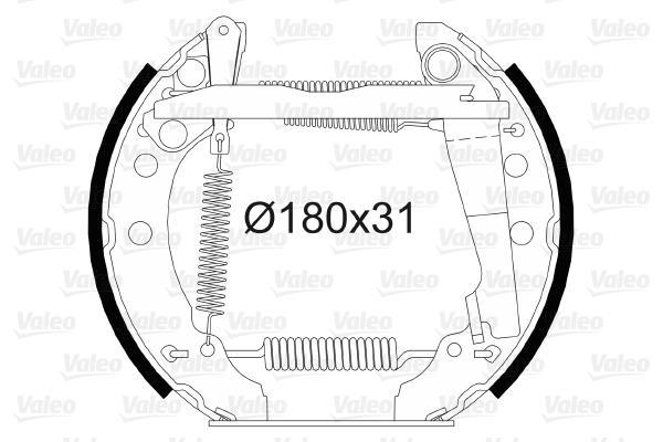 Kit de freins à tambours VALEO 554852
