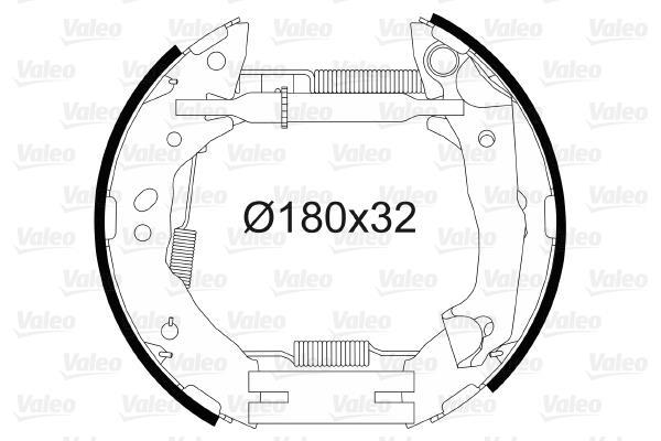 Kit de freins à tambours VALEO 554875