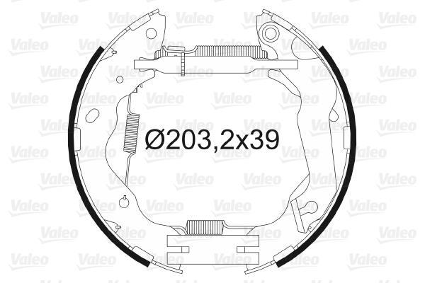 Kit de freins à tambours (Kit de frein arrière) VALEO 554876