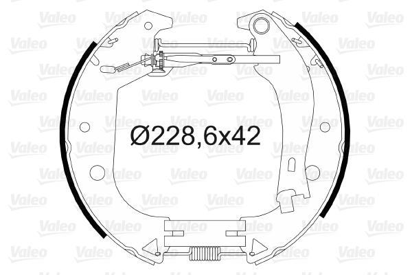 Kit de freins à tambours (Kit de frein arrière) VALEO 554888