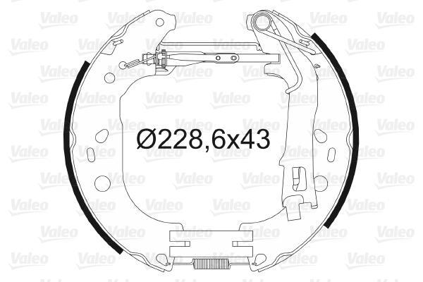 Kit de freins à tambours VALEO 554890
