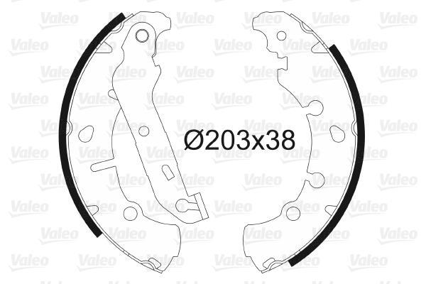 Valeo 562583 Juego De Zapatas De Frenos