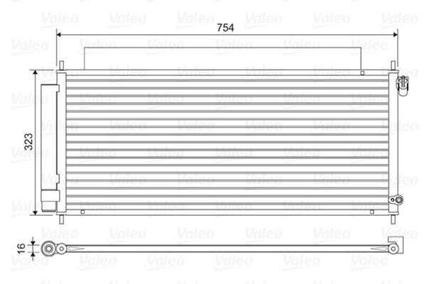 Condenseur, climatisation (Radiateur de climatisation) VALEO ref. 814043