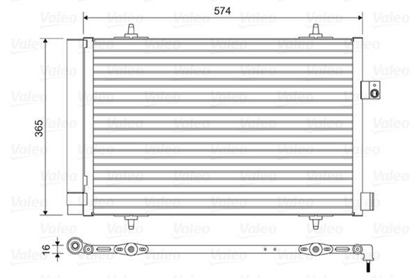 Condenseur, climatisation (Radiateur de climatisation) VALEO ref. 814420