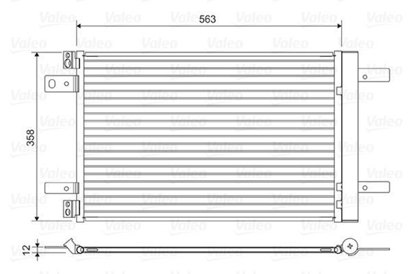 Condenseur, climatisation (Radiateur de climatisation) VALEO ref. 822550