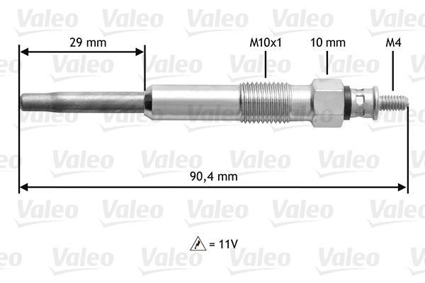 Bougie de préchauffage VALEO ref. 345102