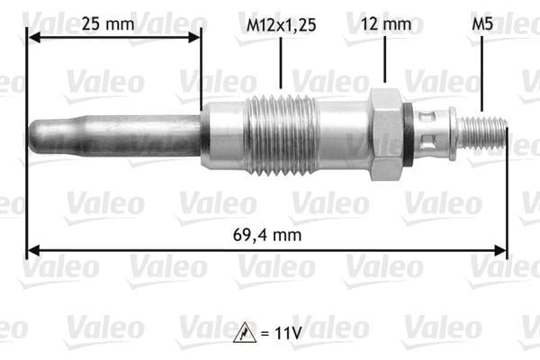 Vela incandescente VALEO ref. 345107