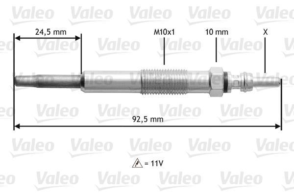 Bougie de préchauffage VALEO ref. 345109