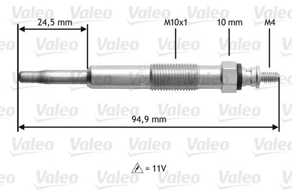 Bougie de préchauffage VALEO ref. 345110
