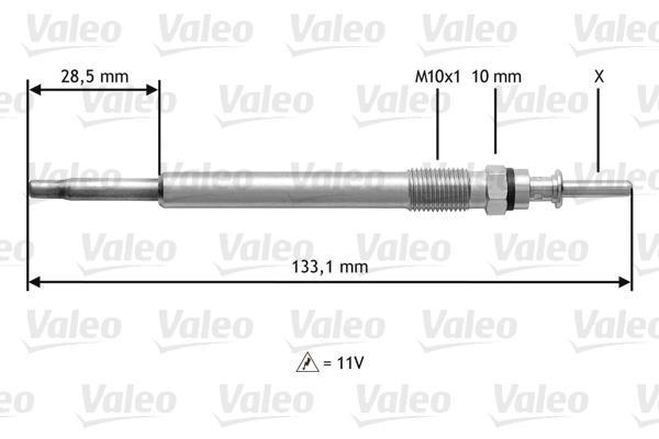 Bougie de préchauffage VALEO ref. 345113