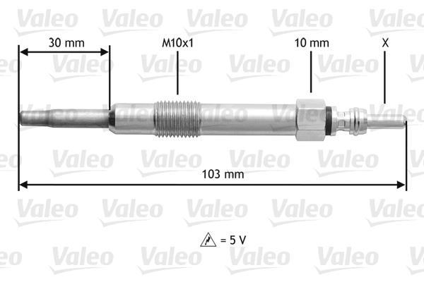 Bougie de préchauffage VALEO 345115