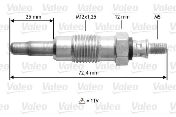 Bougie de préchauffage VALEO 345119