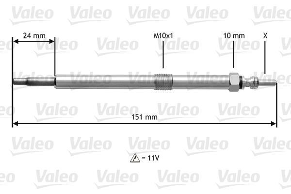 Bougie de préchauffage VALEO ref. 345120