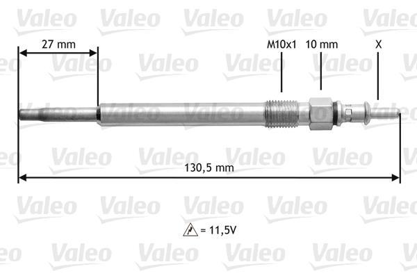 Bougie de préchauffage VALEO ref. 345121