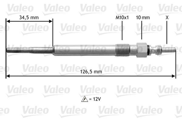 Bougie de préchauffage VALEO ref. 345122