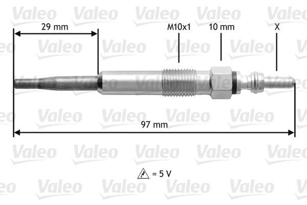 Bougie de préchauffage VALEO ref. 345125