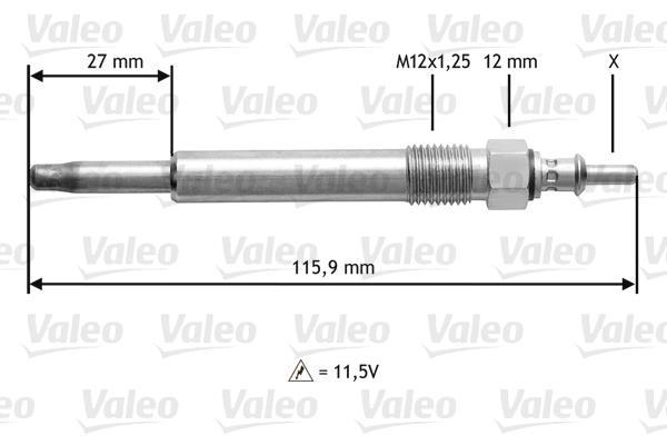 Bougie de préchauffage VALEO 345129