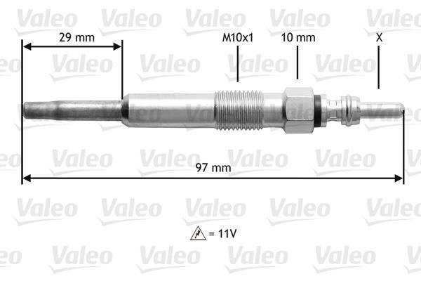 Bougie de préchauffage VALEO ref. 345130