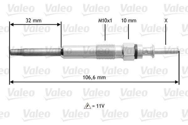 Bougie de préchauffage VALEO ref. 345132
