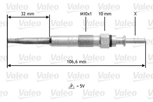 Bujía de precalentamiento VALEO ref. 345134